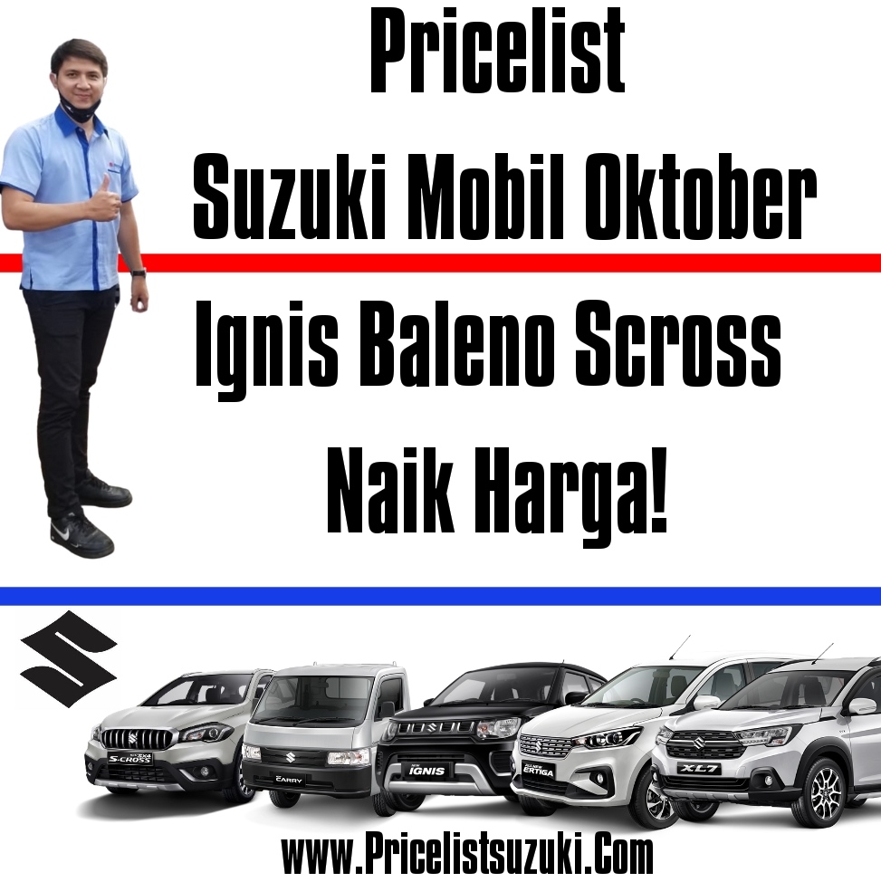 Pricelist Suzuki Mobil Oktober 2020