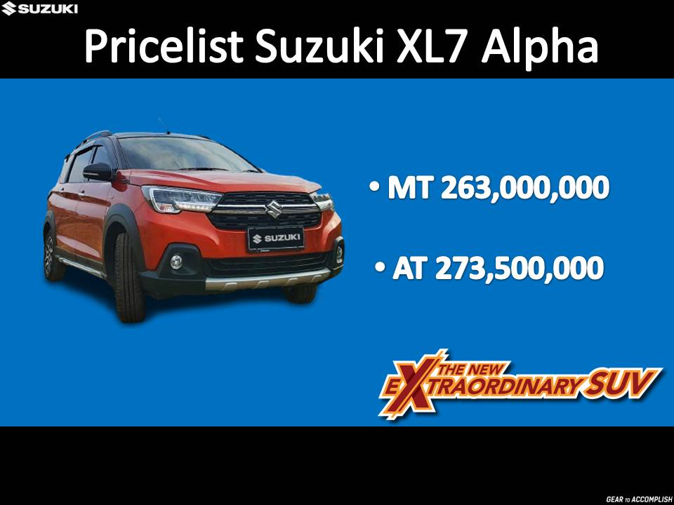 Pricelist Suzuki XL7 Alpha 2021 terbaru termurah
